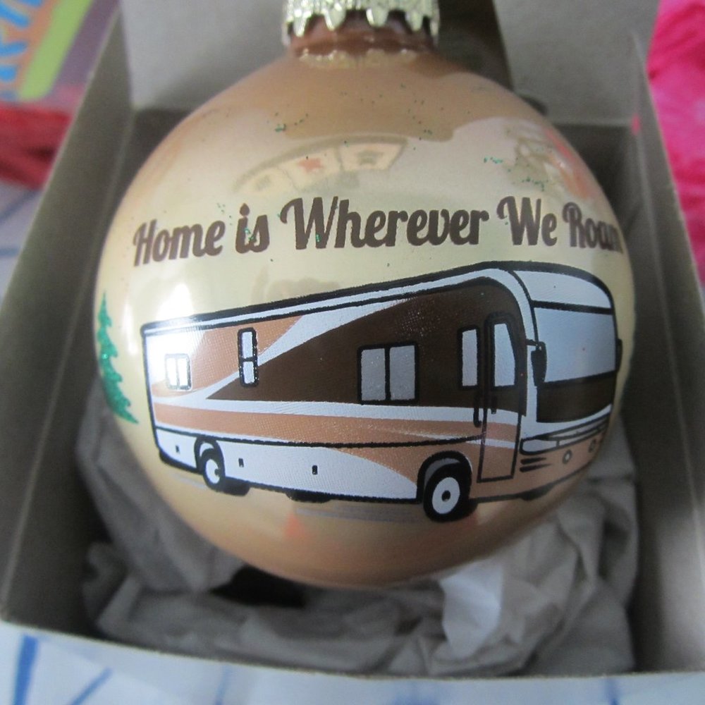 NEW GLASS  RV ORNAMENT